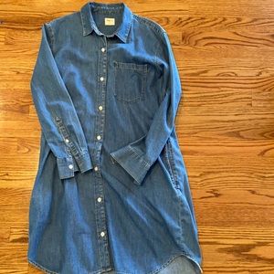 Denim shirt dress